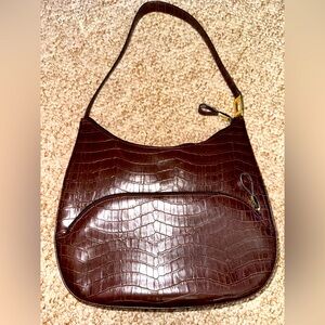 Jones New York Croc Print Shoulder Bag